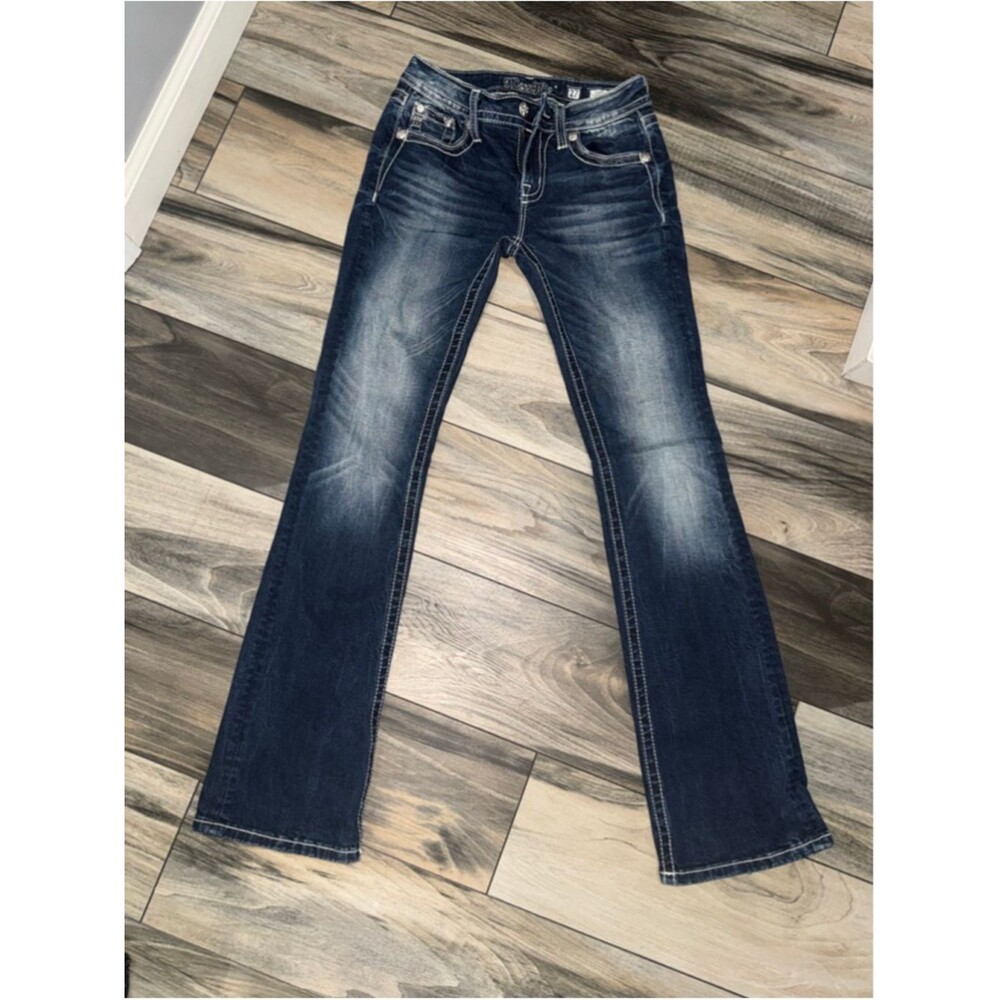 MissMe women’s denim jeans size 27 rhinestone bling 